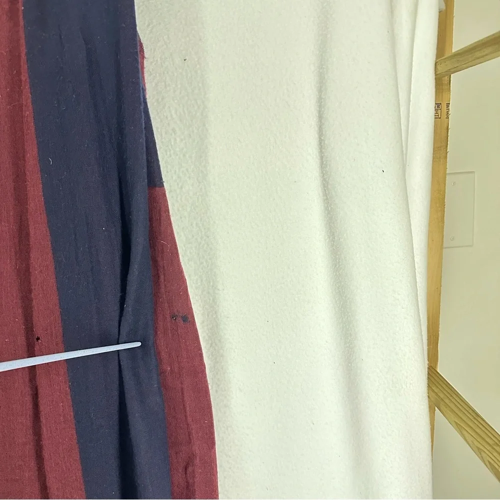 Cashmere Scarf Wide Maroon‎ Navy Blue Men’s